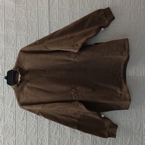 New ESSENTIALS Fear Of God Felt Logo Relaxed Crewneck Pullover Sweater Sz M